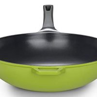 14" Green Earth Wok by Ozeri, with Smooth Ceramic Non-Stick Coating (100% PTFE and PFOA Free)