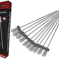 Cave Tools Barbecue Skewers Set - Stainless Steel Wide BBQ Kabob Sticks