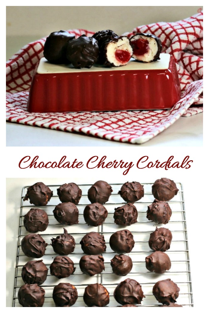 chocolate covered cherry cordials