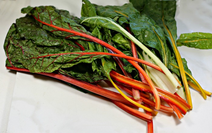 bunch of fresh Swiss chard