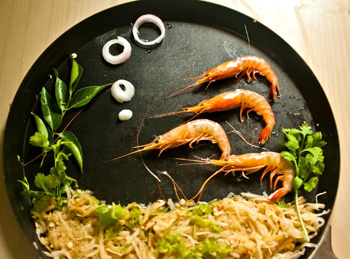 Shrimp Food Art