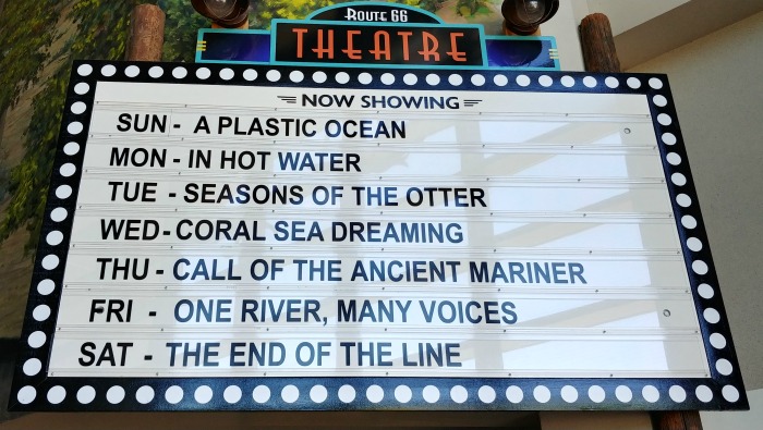 Movie Marquee about ocean life