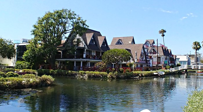 Intersecting Canals on Venice Beach Historic District