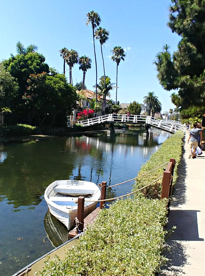 Venice Beach Boardwalk shot of the canals