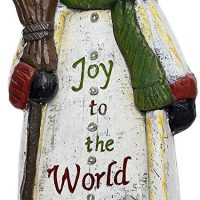 Alpine decoration Joy to the World Snowman