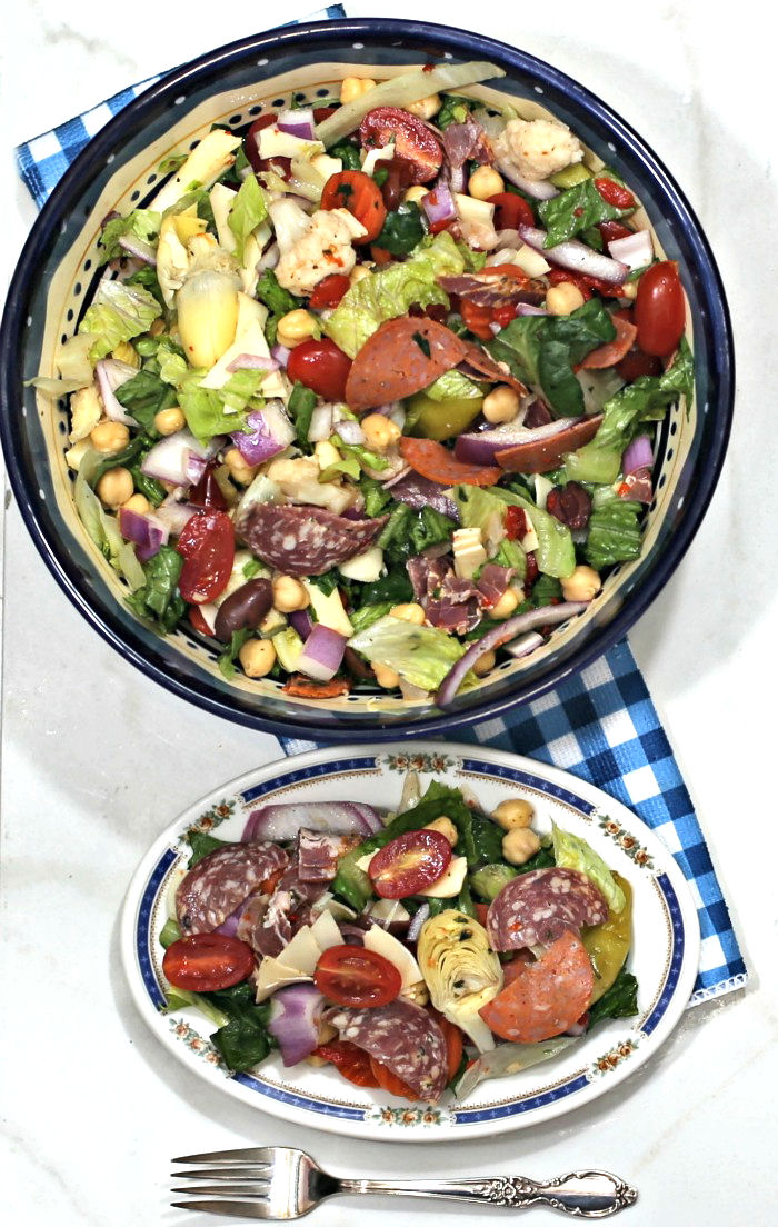 antipasti in a bowl