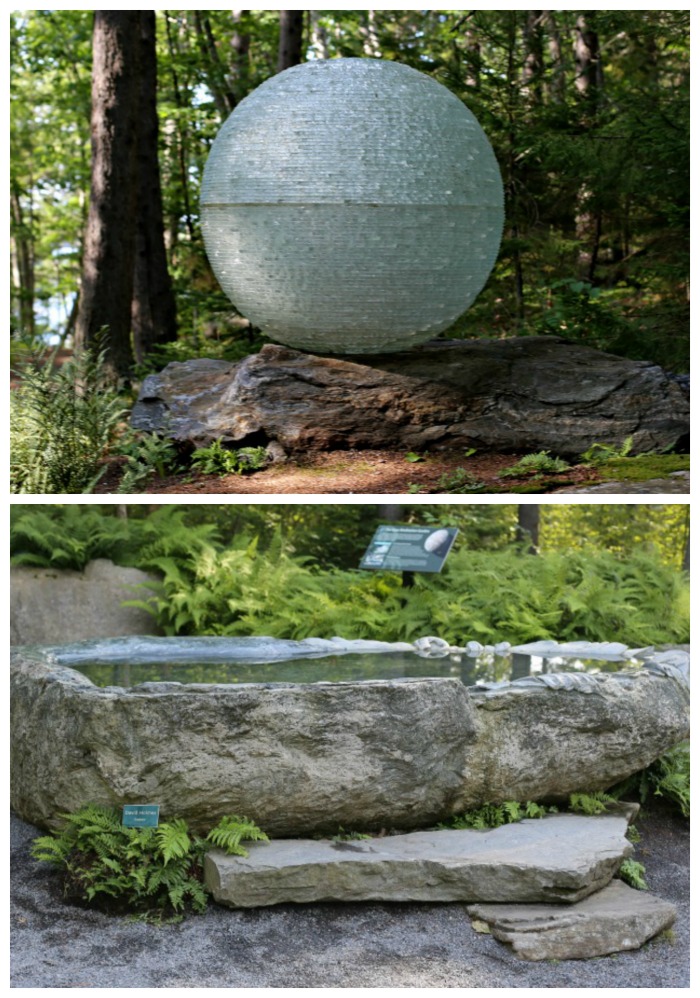 Boothbay Botanic Garden om the coast of Maine has a great meditation garden