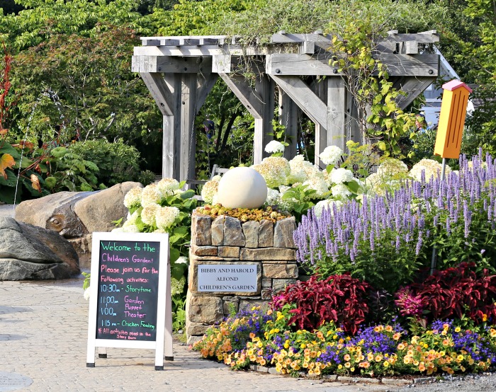 Children's garden in Coastal Maine Botanical Garden
