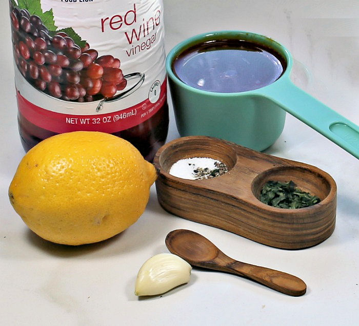 Ingredients for the vinaigrette