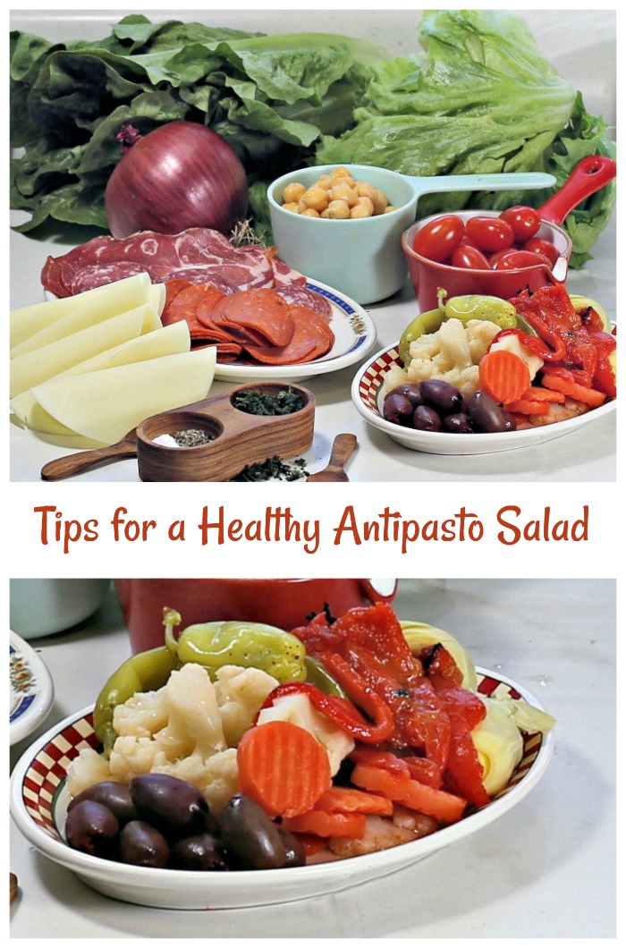 Tips for a healthier antipasto salad
