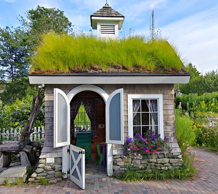 Botanical Gardens of Boothbay Maine - Children's Garden house