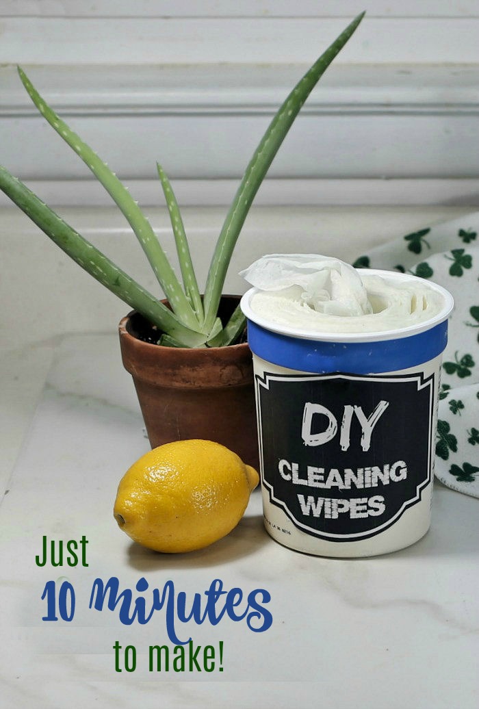 15 minute DIYcleaning wipes