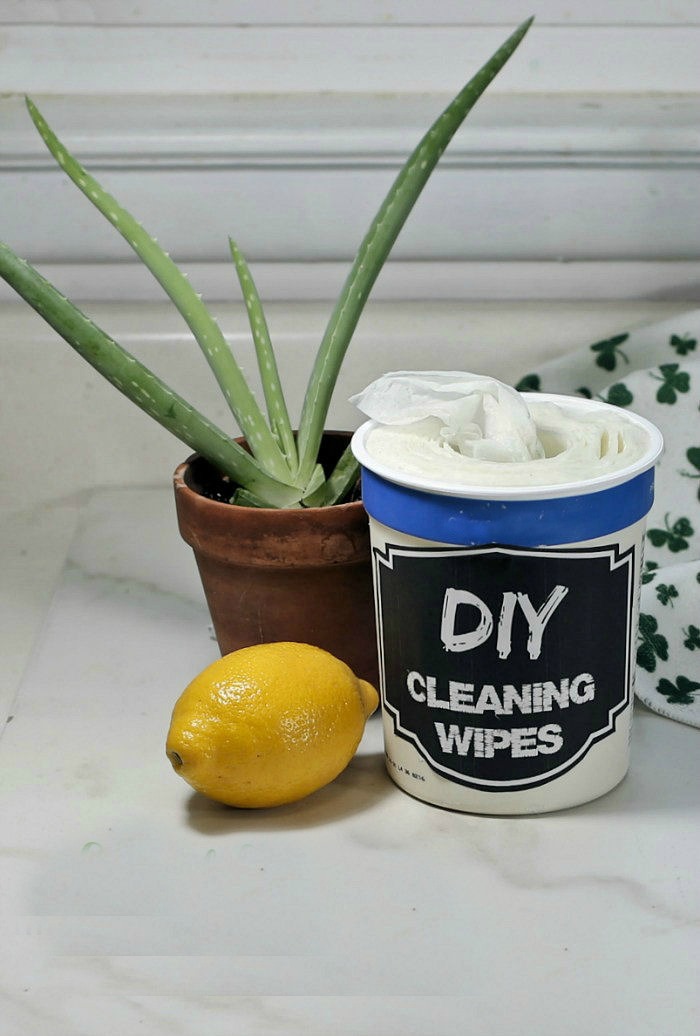 DIY disinfectant wipes