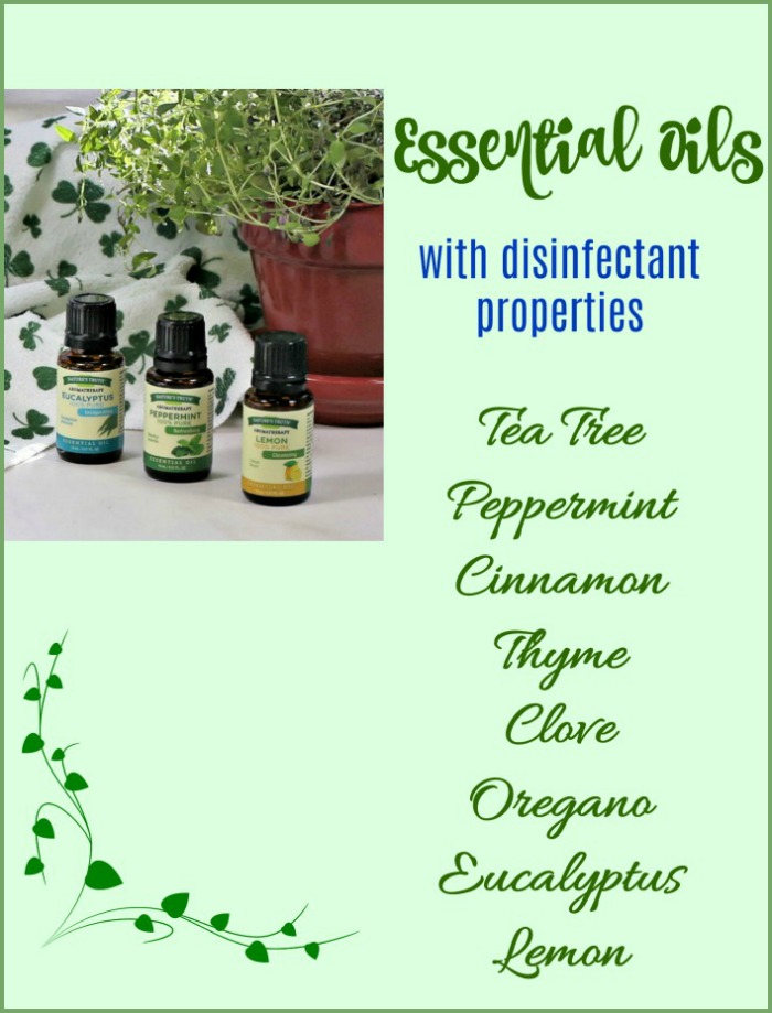 Essential oils chart