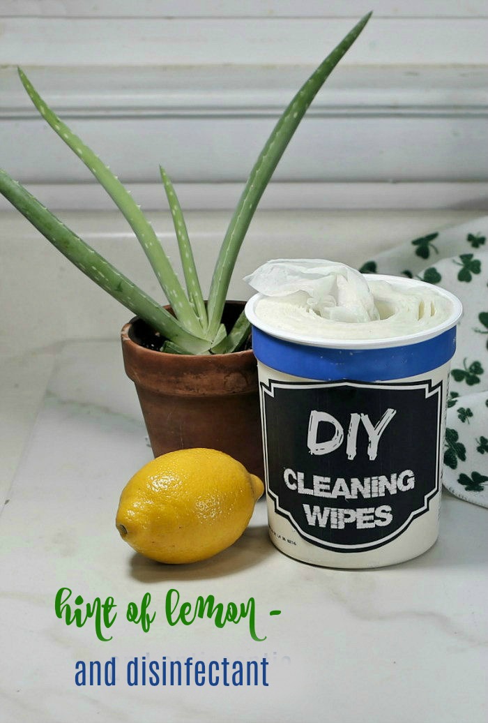 Disinfectant DIY cleaning wipes