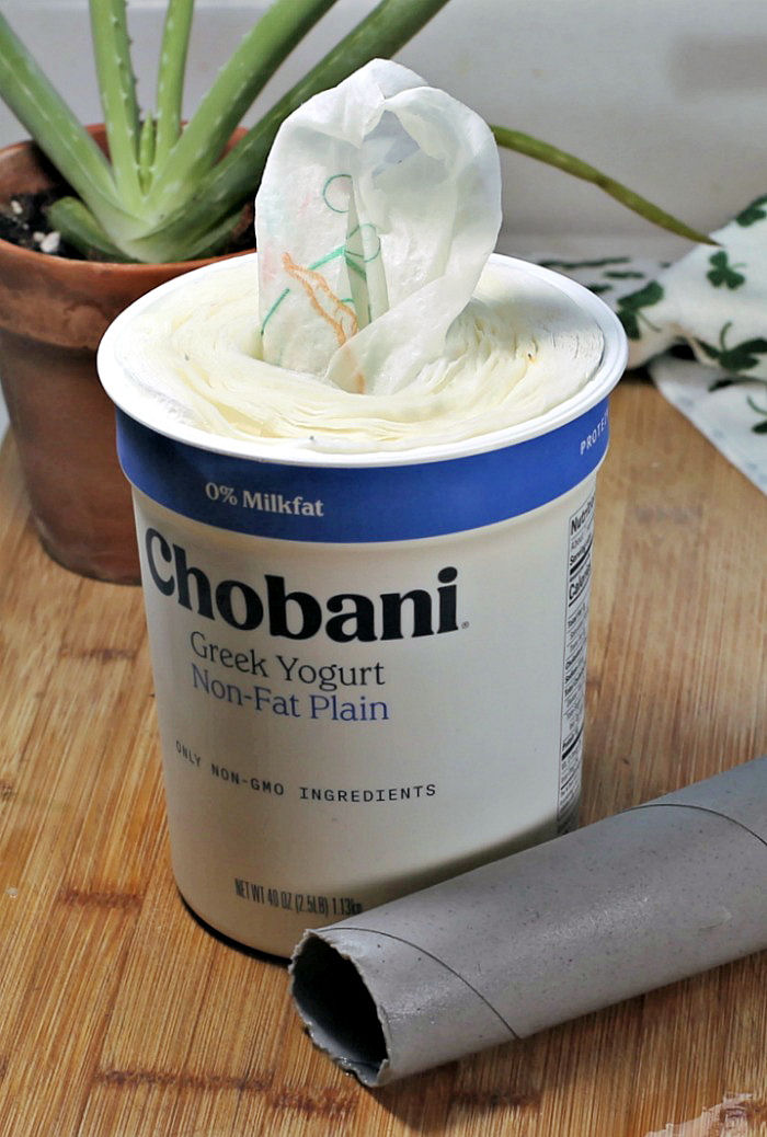 Homemade wipes made from paper towels