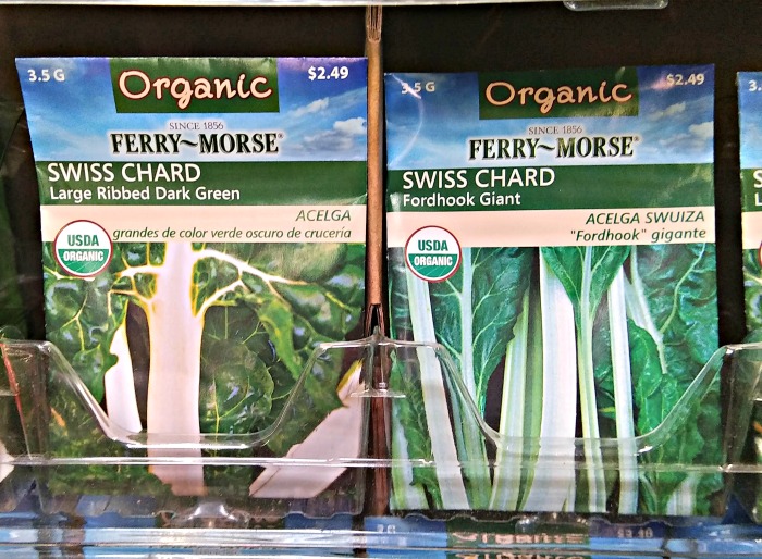 Swiss Chard seed packages
