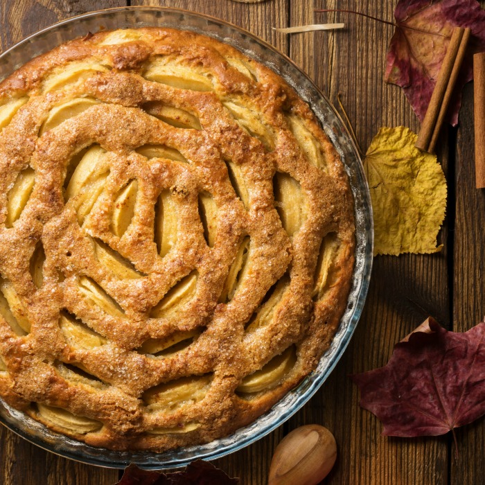 Pie crust with cut outs