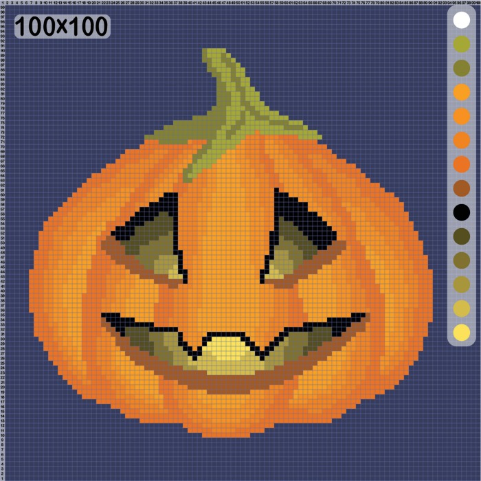 Pumpkin embroidery kit.