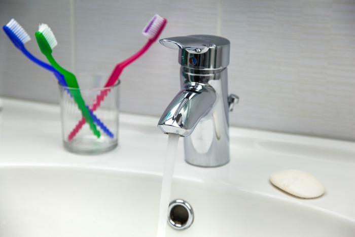 Toothbrushes, soap and running water - Protect the environment by conserving water any way you can.